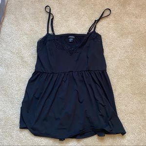 Torrid black babydoll tank top